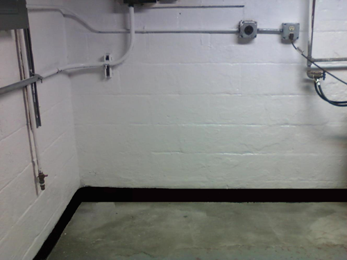 After photo - basement waterproofing Indianapolis